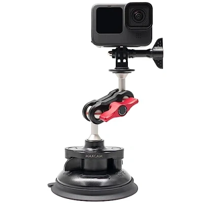 Afbeelding van MAXCAM Aluminium zuignap PRO Compatibel voor GoPro HERO11/HERO10/HERO9/HERO8