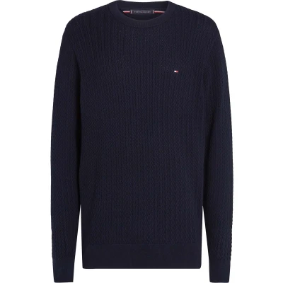 Afbeelding van Tommy Hilfiger Structure Trui, Heren, Maat: XL, Desert sky