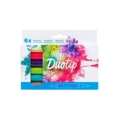 Afbeelding van Duotip marker Ecoline botanisch set 6 kleuren