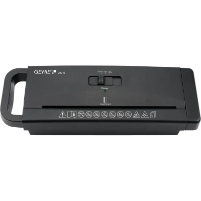 Afbeelding van Genie 260 S Papierversnipperaar 6 vellen DIN A4 (80 g/m²) Stripe Cut Universeel Thuis/ Kantoor Zwart