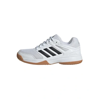 Afbeelding van adidas Performance Speedcourt Indoor KIDS Stabiliteit hardloopschoenen cloud white core black gum voor kinderen, Maat: 33 Textiel
