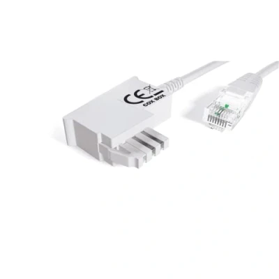 Afbeelding van COXBOX 5m wit VDSL ADSL kabel voor IP gebaseerde DSL aansluiting TAE RJ45 VoiP Fritzbox Speedport
