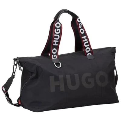 Afbeelding van HUGO Reistas Quentyn Holdall Black Zwart