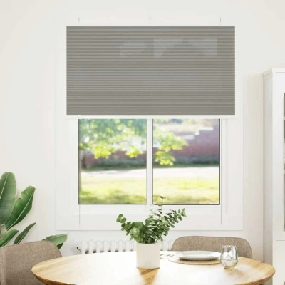 Afbeelding van vidaXL Plissé rolgordijn 105x100 cm stofbreedte 104,4 antraciet