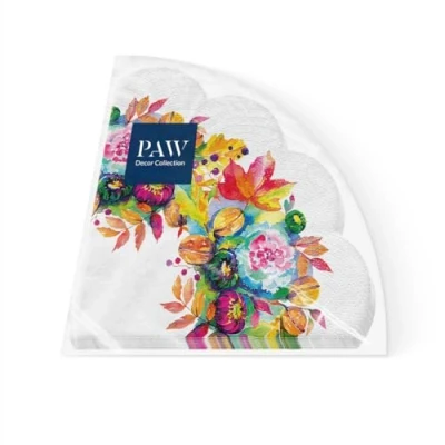 Afbeelding van PAW Papieren Servetten (32 cm Diameter) 12 Stuks Gedrukt met Inkt op Waterbasis Warme Kleuren en Motieven Feest Tafelversiering Gezellige Herfstdecoratie Kleur: Power Of Autumn