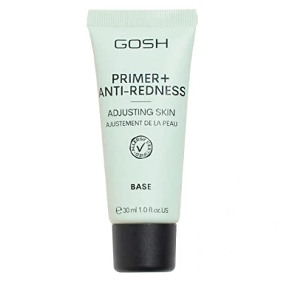 Afbeelding van GOSH Primer voor rode en onzuivere huid, veganistisch, hydraterende make up primer, een gelijkmatige onberispelijke aanpassing van de huidtint, allergiegecertificeerd parfumvrij