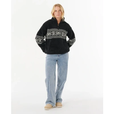 Afbeelding van Rip Curl Fleece trui, Dames, Maat: XS, Washed black
