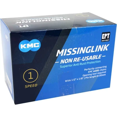 Afbeelding van KMC Sluitschakel MissingLink Z1eHX NR EPT zilver wide(40)