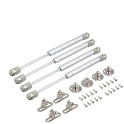 Afbeelding van Bohaner 200N gas stutten, 4Pcs kabinet deur scharnieren lift veer Flap stut ondersteuning verblijf bar keukenkast doos druk (Silver 200N)