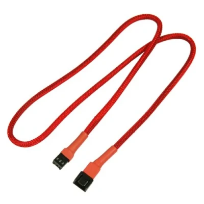 Afbeelding van Nanoxia 900300001 kabelinterface/gender adapter 3 pin molex rood