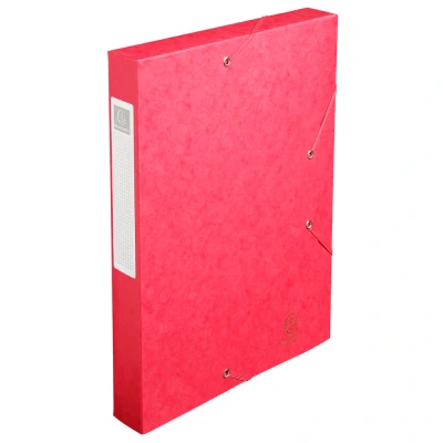 Afbeelding van Exacompta Elastobox Cartobox rug van 4 cm, rood, kwaliteit 7/10e