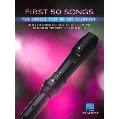 Afbeelding van Hal Leonard First 50 Songs You Should Play on Recorder songboek voor blokfluit
