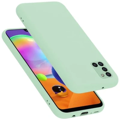 Afbeelding van Cadorabo Hoesje geschikt voor Samsung Galaxy A31 in LIQUID LICHT GROEN Beschermhoes gemaakt van flexibel TPU silicone Case Cover
