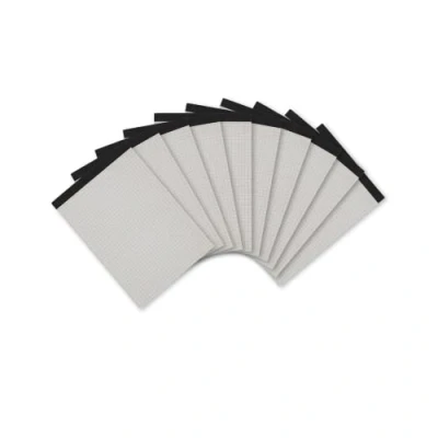 Afbeelding van LANDRE 100050291 notitieblok recycling 10 pack zonder omslag A5 geruit en geperforeerd 50 vellen Blauer Engel