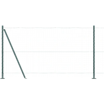 Afbeelding van vidaXL Fence Palen Set van 104 Groen Beton 3.2 x 68.5 cm