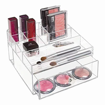 Afbeelding van Organiser iDesign Drawers voor Make up Transparant (16,5 x 17,7 10 cm)