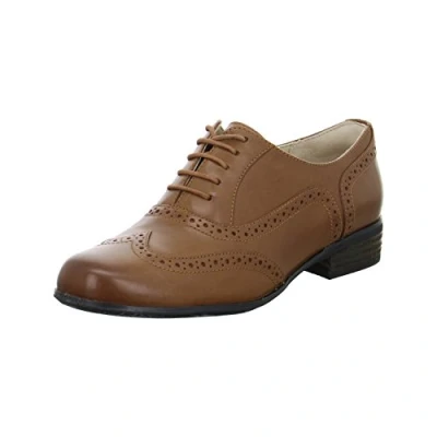 Afbeelding van Clarks Hamble Oak Derbys voor dames, Bruin Donker Tan Lea, 37.5 EU