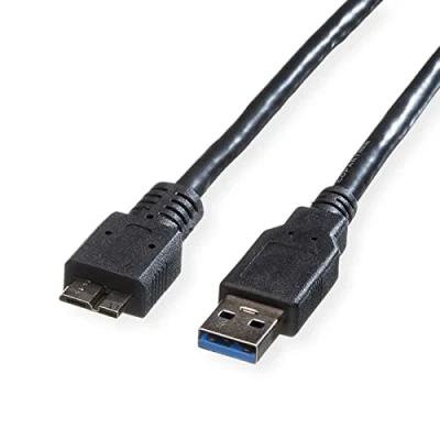 Afbeelding van ROLINE USB 3.2 Gen 1 kabel, type, A m Micro B M, zwart, 2