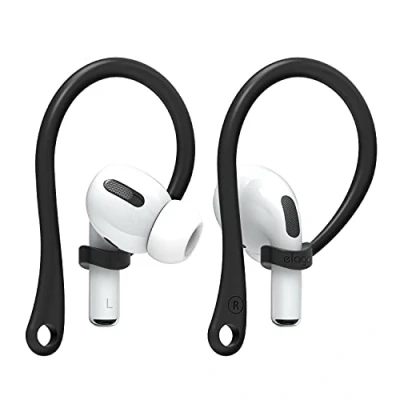 Afbeelding van elago AirPods Oorhaken Ontworpen Compatibel met Apple Pro 2&amp;1, 3 &amp; 2 1 [Amerikaans patent geregistreerd] (Zwart)