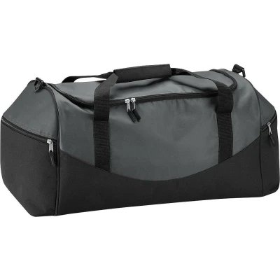 Afbeelding van Quadra Teamkleding Holdall Duffeltas (55 Liter) (Pakket van 2) (Grafiet/Grijs/Zwart)