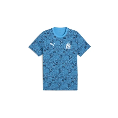 Afbeelding van Puma Olympique DE Marseille Ftblculture MIT Fanartikel, Heren, Maat: Medium, Bleu azur/new navy