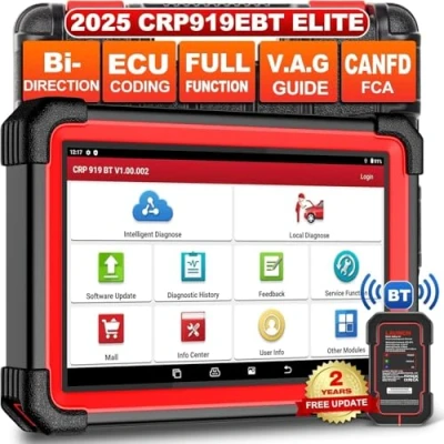 Afbeelding van LAUNCH X431 CRP919E BT obd2 diagnoseapparaat voor alle voertuigen, auto met OE niveau systeemdiagnose, 31+ reset, autotester actieve test, CANFD, ECU codering,