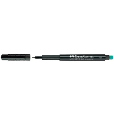 Afbeelding van Faber Castell schilderset Multimark Marker, onuitwisbare dikte S, zwart, 10 stuks
