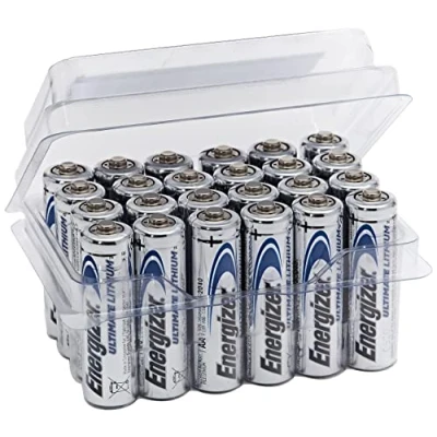 Afbeelding van Energizer Ultimate Lithium AA batterijen, 24 stuks, voor radio, camera en klok