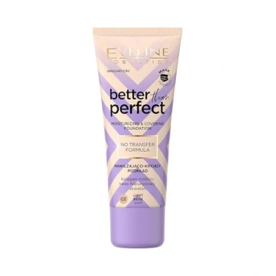 Afbeelding van Eveline Cosmetics Better Than Perfect Moisturizing &amp; Covering Foundation 03 Light Beige Warm