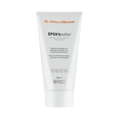 Afbeelding van S Polybond® Polijstpasta voor epoxyhars, professionele kwaliteit, gemodificeerde polijstkorrels, verwijdert matteringen en krassen, hoogglans afwerking epoxy, 150 ml
