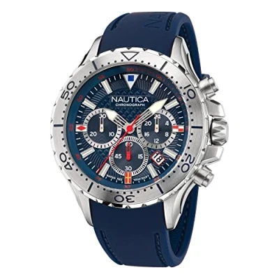 Afbeelding van Nautica NST Chronograaf Blue, Heren, Maat: One Size, Blue