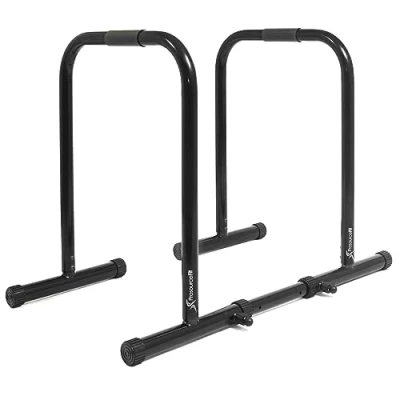 Afbeelding van ProsourceFit Dip Stand Station, Ultieme Heavy Duty Body Bar Press met veiligheidsconnector voor Tricep Dips, Pull Ups, Push L Sits,