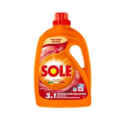 Afbeelding van Sole Wasmiddel voor wasmachine, nieuwe formule, kleurbescherming, 41 wasbeurten, 1.845 l