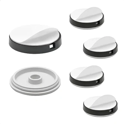 Afbeelding van WAGNER QuickClick® Kunststofglijders Meubelglijders I set van 4 voor verlijming 4x basisdeel+glij inzetstuk verwisselbaar kunststof HYPER diameter Ø 40 mm Made in Germany 15831000