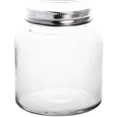 Afbeelding van Vogue glazen pot met schroefdeksel 550ml (6 stuks)