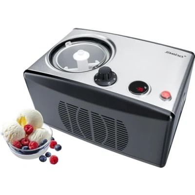 Afbeelding van Steba IC150 Roomijsmachine met compressor Zelfvriezend 1,5L RVS/Zwart