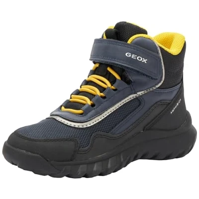Afbeelding van Geox Jongens J Simbyos Boy B ABX Sneakers, Navy Yellow, 39 EU