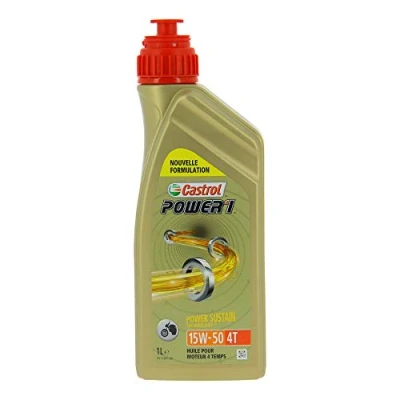 Afbeelding van Castrol POWER1 4T 15W 50, olie met twee wielen, 4 takt motor, 1 l