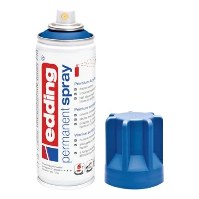 Afbeelding van E 5200 permanent spray gentiaan blauw. RAL5010 DE/FR/IT