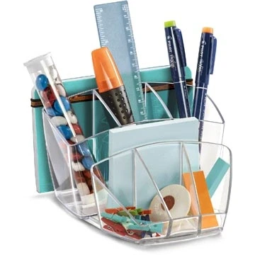 Afbeelding van Cep Ice Black 580 i deskorganizer, Transparant