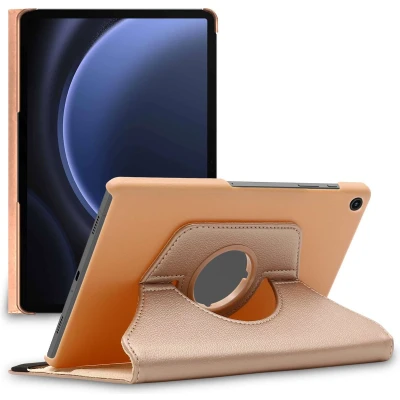 Afbeelding van ebestStar Hoes voor Samsung Galaxy Tab A9+ (2023) SM X210, Roterende Etui, Case, 360 Draaibaar hoesje, Goud