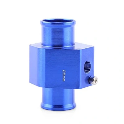 Afbeelding van Universal Water Temp Joint Pipe Temperature Sensor Gauge Radiator Hose Adapter, Blue 26mm Aluminum 40mm (28MM) Andere accessoires