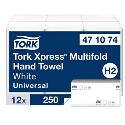 Afbeelding van Tork Z gevouwen handdoeken 1 laags wit (12 stuks)