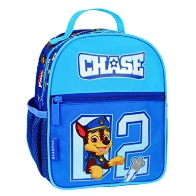 Afbeelding van Paw Patrol Chase Blauwe kleine kleuterschool rugzak voor jongens, reflecterend 24x20x9cm