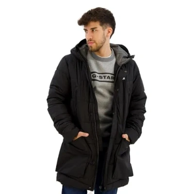 Afbeelding van G STAR Whistler parka met capuchon voor heren, zwart (dk black D24728 D199 6484), XL