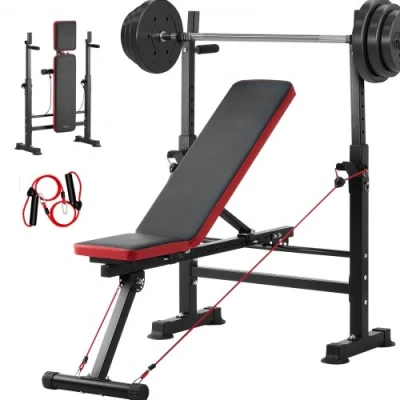 Afbeelding van VEVOR halterbank sit up bank trainingsbank krachttraining verstelbaar inklapbaar