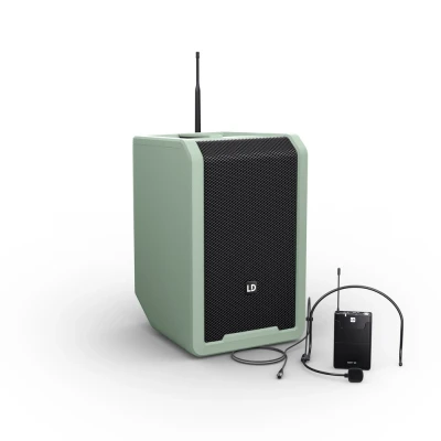 Afbeelding van LD Systems ANNY 8 BPH B8 GN Adventure Green met headset 823 832 MHz + 863 865