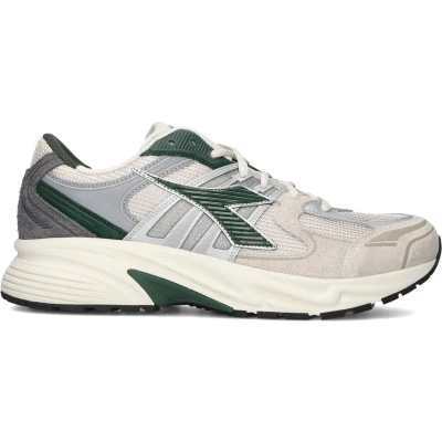 Afbeelding van Diadora Combi Runner Sneakers laag, Heren, Maat: 44, Groen Veloursleer