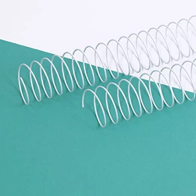 Afbeelding van Craftelier Set van 2 spiralen voor het inbinden albums, notitieboeken of dagboeken Ideaal scrapbooking en knutselprojecten Diameter 3,81 cm (1,5 inch) Lengte 30,5 (12 Wit