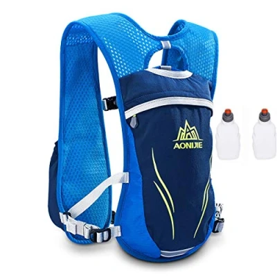 Afbeelding van AONIJIE UltrLicht 5.5L Running Drinkrugzak Hydration Pack Rugzak (Blauw +2 stks 250ML Flessen)